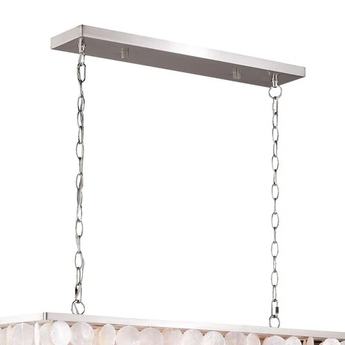 Elsa 5-Light Pendant in Transitional and Rectangular Style 18.25 Inches Tall and - Picture 4 of 5