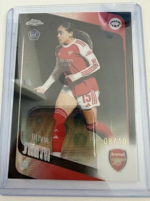 2025-26 Topps Chrome Champion's League Olivia Smith RC Black Wave Refractor /10