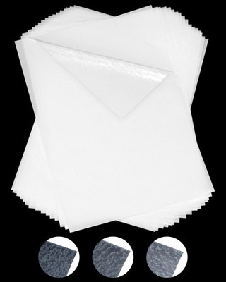 20 PCS Double Sided Iron On Adhesive Sheets Heavy Weight A4 Fusible Glue