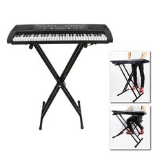61 Key Piano Keyboard "X" Stand Electric Organ Rack Folding Iron