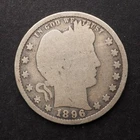 1896 **P** BARBER  SILVER QUARTER ***NICE COIN!*** FREE SHIPPING! M8052