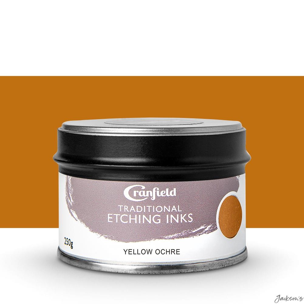 Cranfield Traditional Etching Ink Linseed Oil 250g Yellow Ochre Printmaking