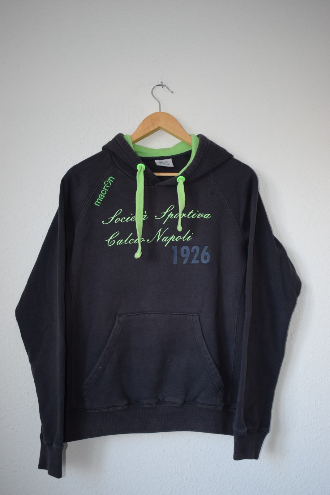 SSC Napoli Macron Pullover Hoodie - 1926 Edition image 2