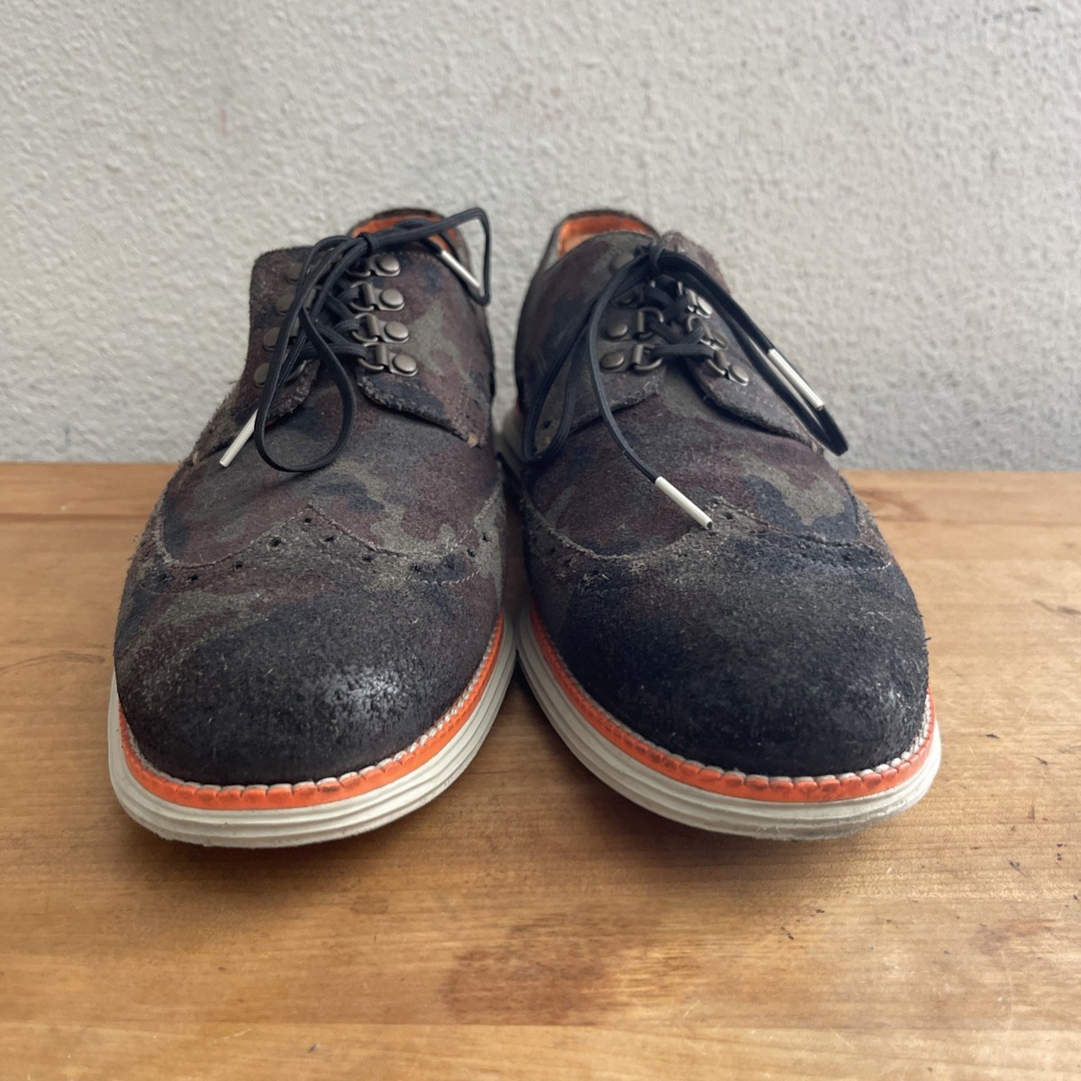 Cole Haan Original Grand Shwng Camo Black Olive Oxfords  display picture 2