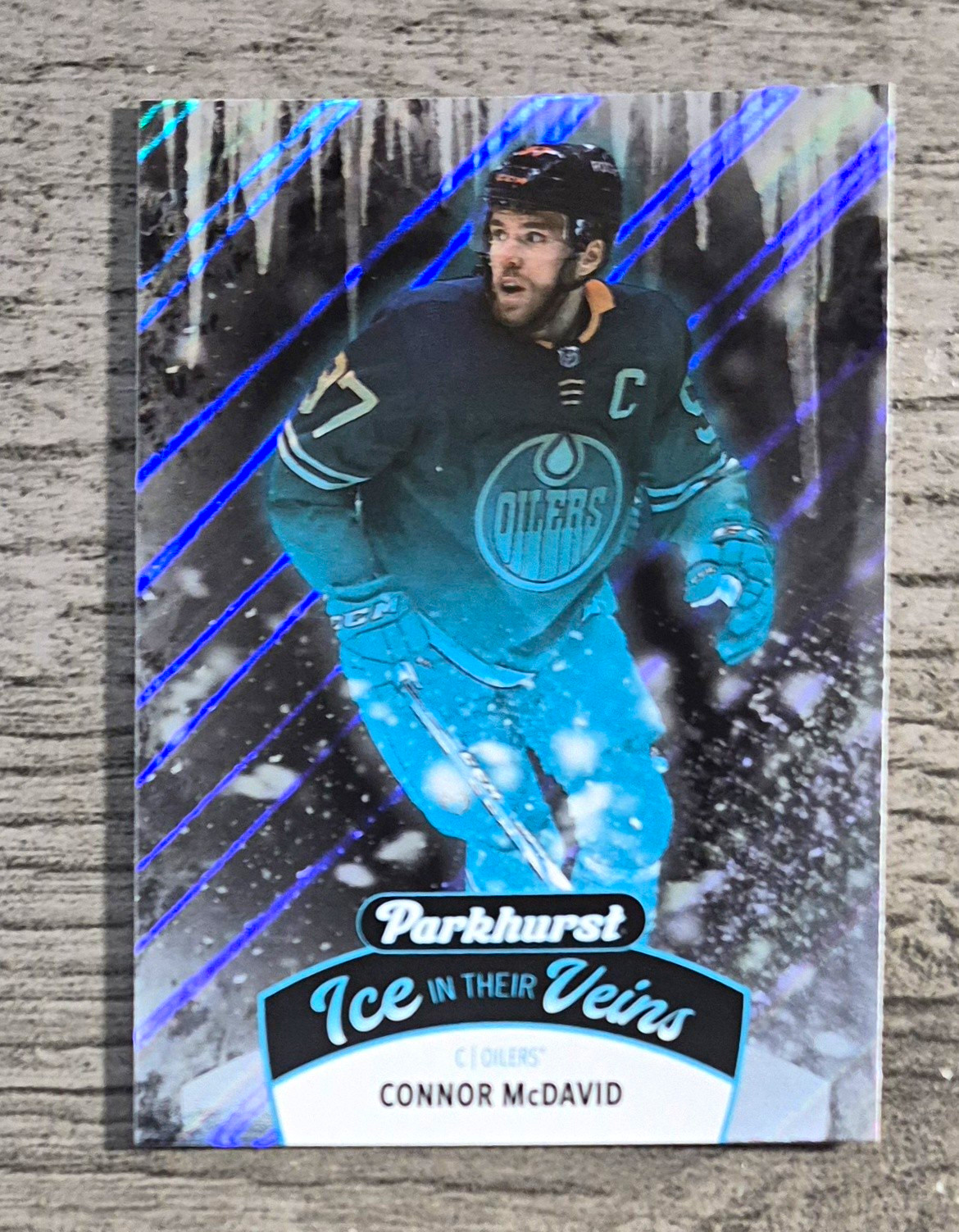 2021-22 Upper Deck Parkhurst Ice in Their Veins Connor McDavid #IV-1