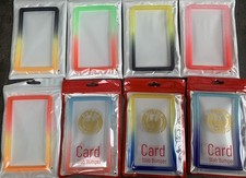 PSA Card Slab Bumper Guard Protector Lot - TPU - 8x Sparkle Gradient Colors