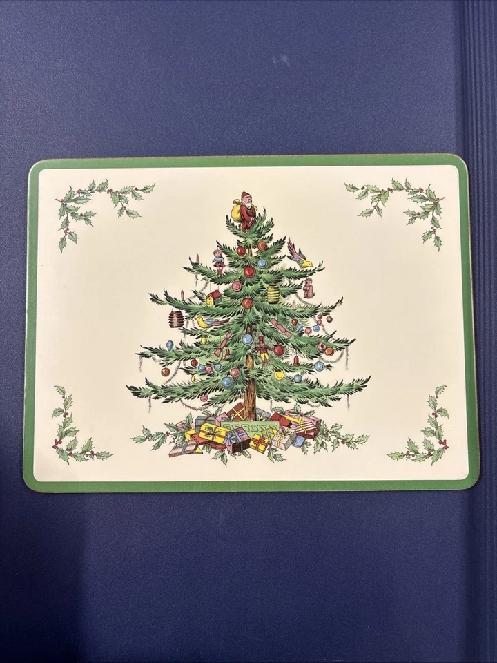 SPODE 9 X 12 Rectangular Christmas Placemats "4” - Image 3 of 4