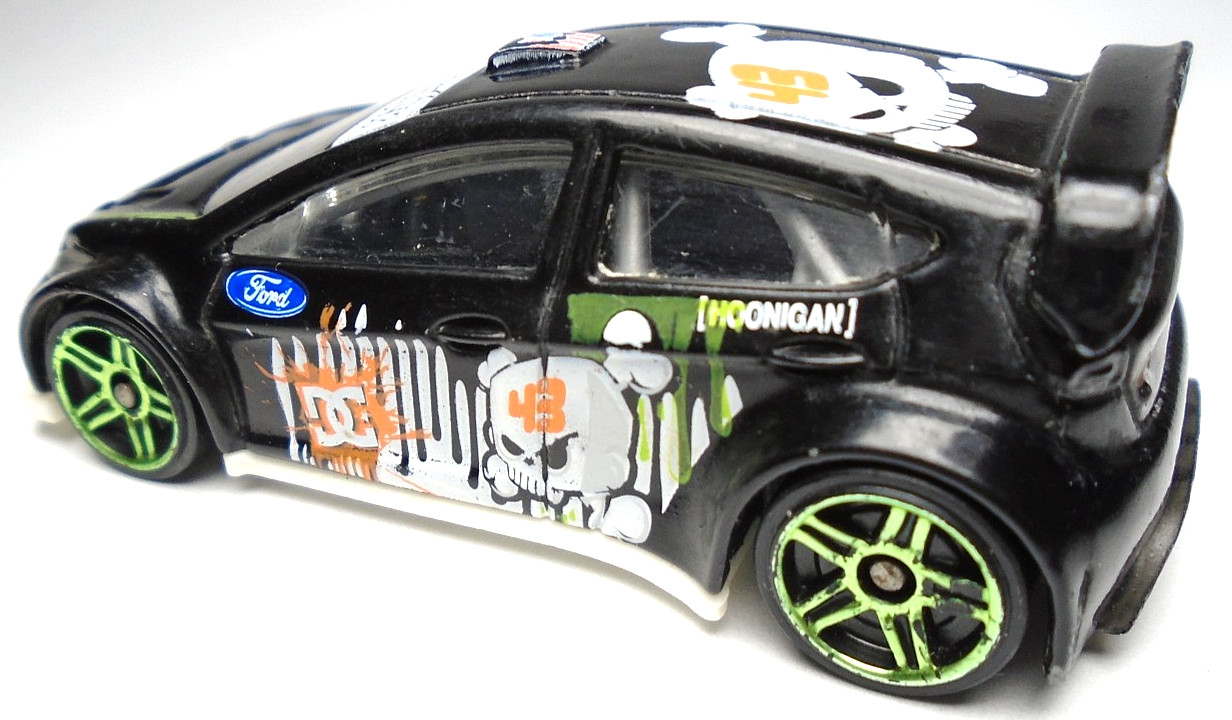 2011 HOT WHEELS NEW MODELS '12 FORD FIESTA KEN BLOCK BLACK 1:64 DIECAST 3" CAR