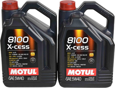 Motul 8100 X-Cess Gen2 5W-40 Full Synthetic Oil 5L Pack of 2 10L Total 