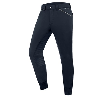 E.L.T Tiefblau 46 Reithose Herren Marc Silikon Vollbesatz Herrenreithose