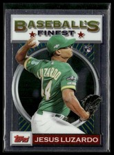Jesus Luzardo 2020 Topps Finest Flashbacks RC #187 Oakland Athletics