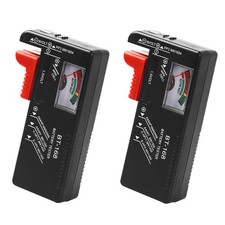 2 Pack Battery Tester Checker Monitor For AAA AA C D 9V Small Batteries