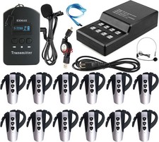 EXMAX EXD-6824 Wireless Tour Guide System for Tour Guiding Coaching 1T12R C16