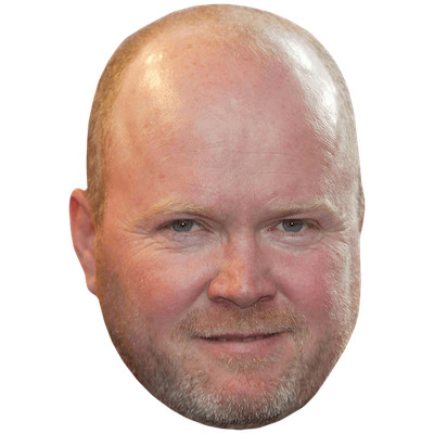Steve McFadden (Stoppeln) Promi Maske, flaches Kartengesicht, Kostüm Maske