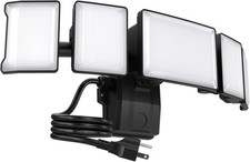130W Flood Lights Outdoor Plug in 13000LM LED Security Light 6500K Exterior