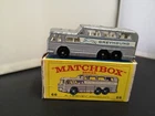 B609-MATCHBOX LESNEY No66C GREYHOUND COACH WITH CLEAR WINDOWS AND BOX