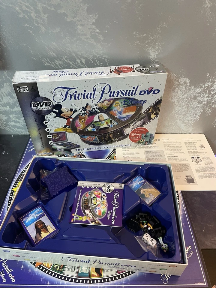 Trivial Pursuit Disney DVD Edition by Parker 2005 Complete & Very Good Condition - Image 2 of 4