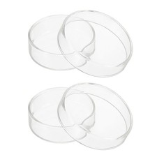 60mm/2.36inch 2Pcs High Borosilicate Glass Petri Dishes for Lab Clear