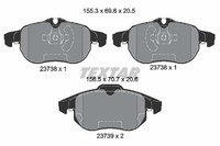 1X Textar 2373807 Bremsbelagsatz Scheibenbremse FüR Chevrolet Holden
