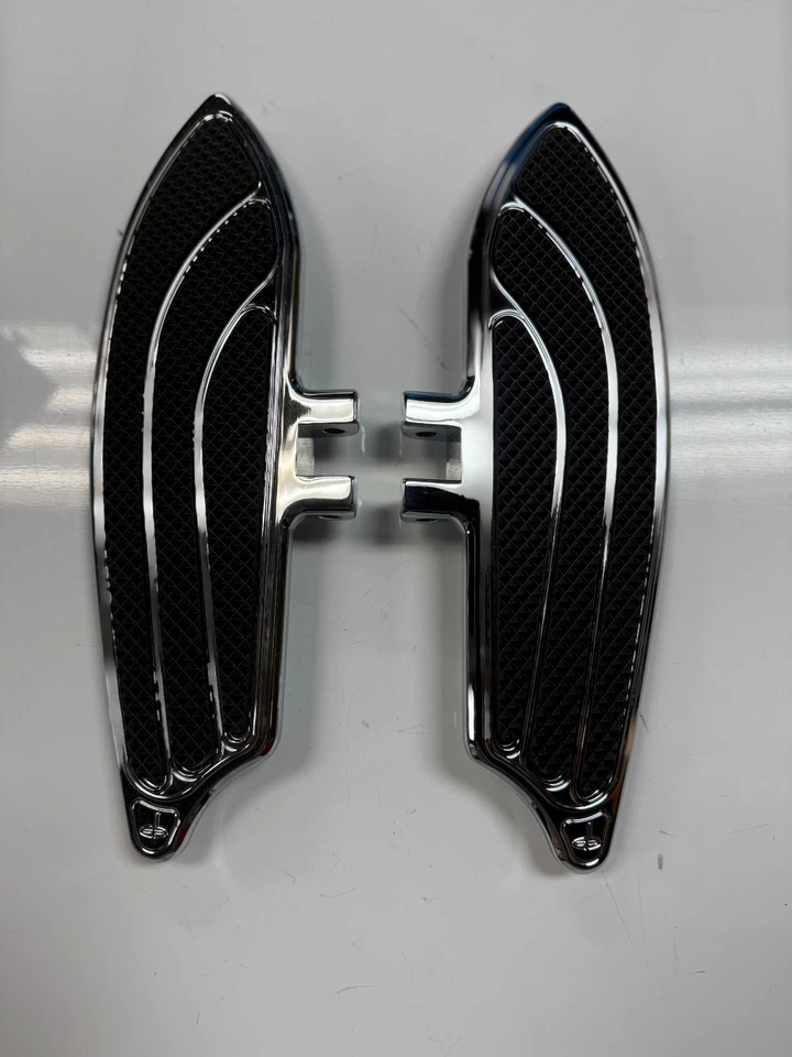 Tableros de piso para pasajeros cromados indios/victory parte # IFB-R001-C aluminio cromado Foto 2 de 4