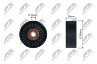 Spannrolle Keilrippenriemen Nty RNK-NS-050 Kunststoff FüR Nissan NP300 Pickup 3