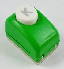EK Success Paper Shapers 1/2" Alphabet Letter K Craft Paper Punch Scrapbook