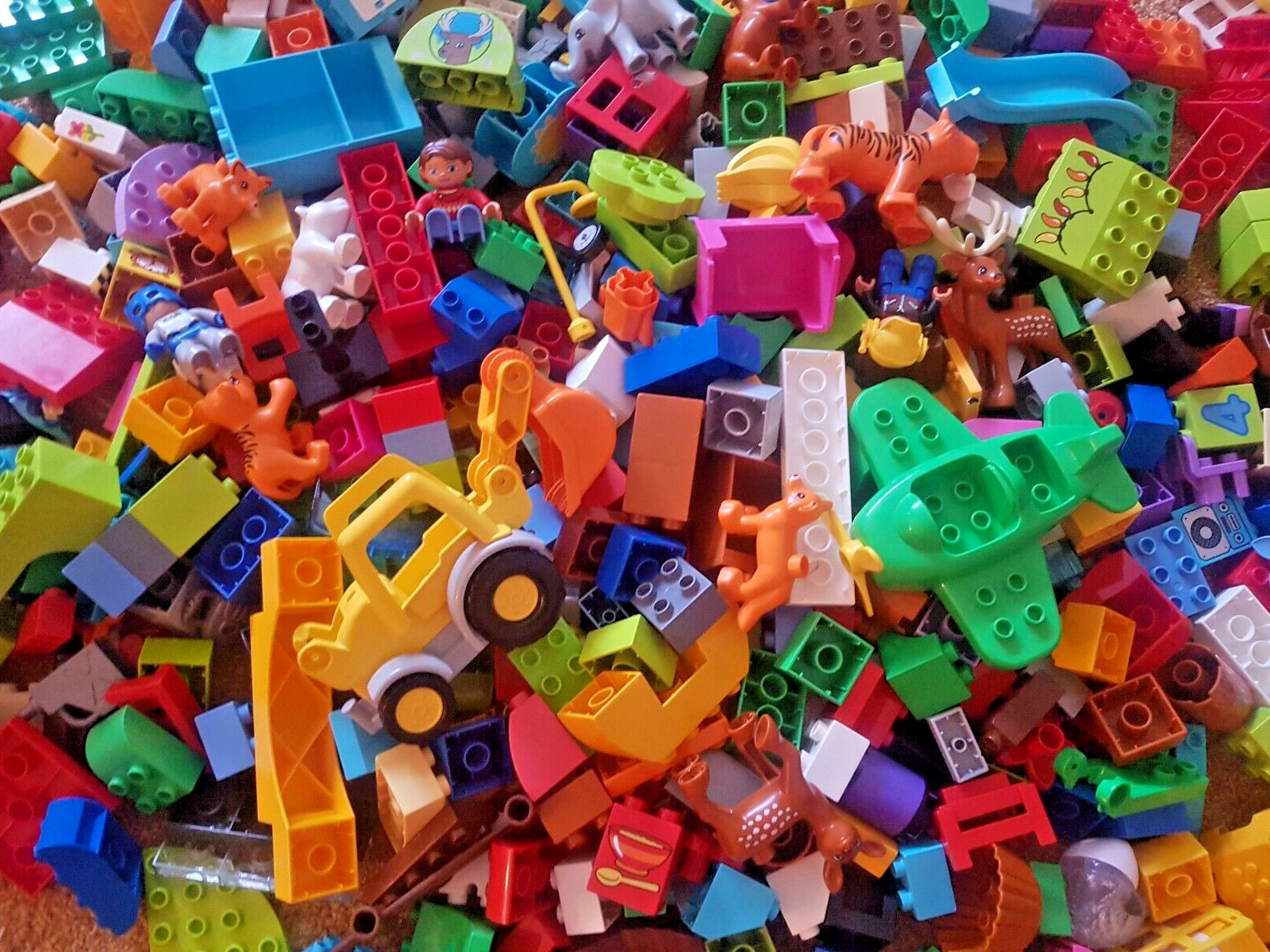 Lego Duplo 1 kg starter set 1 kg mattoncini personaggi animali auto piastra collezione foto 2