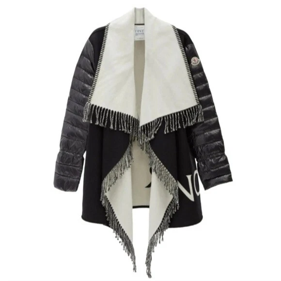 Mantella logo Moncler Mantella mantello con cintura in lana taglia S