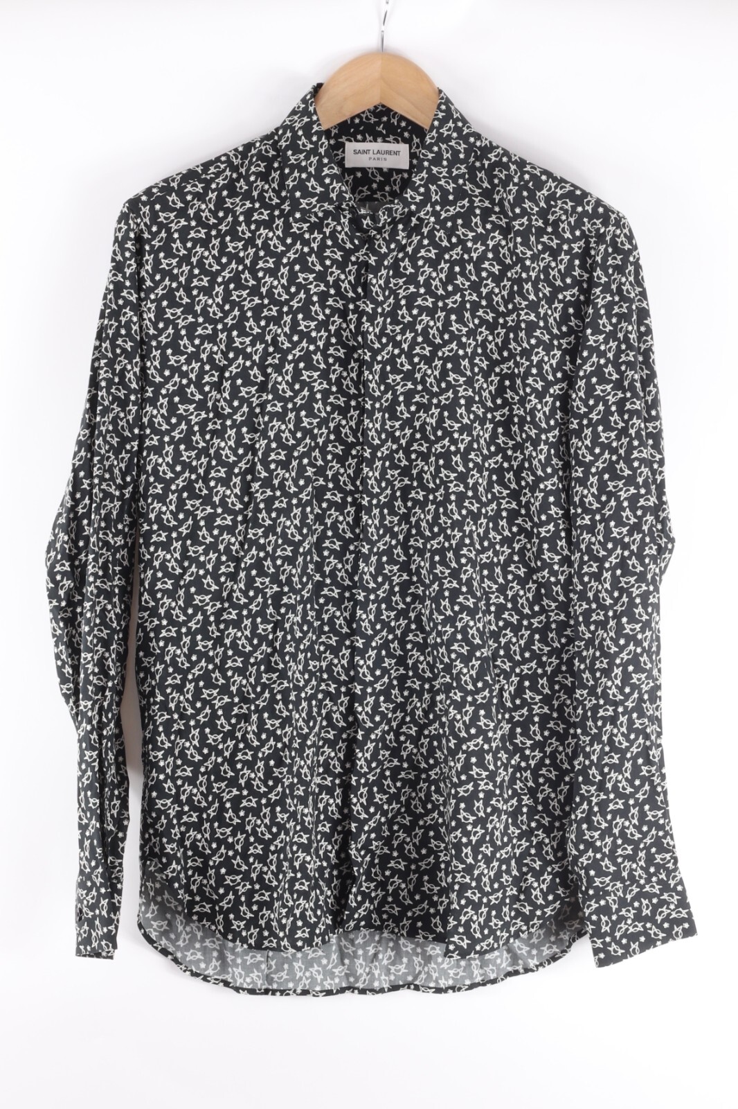 Camicia Saint Laurent Paris Moon and Stars viscosa taglia 37 (XS)
