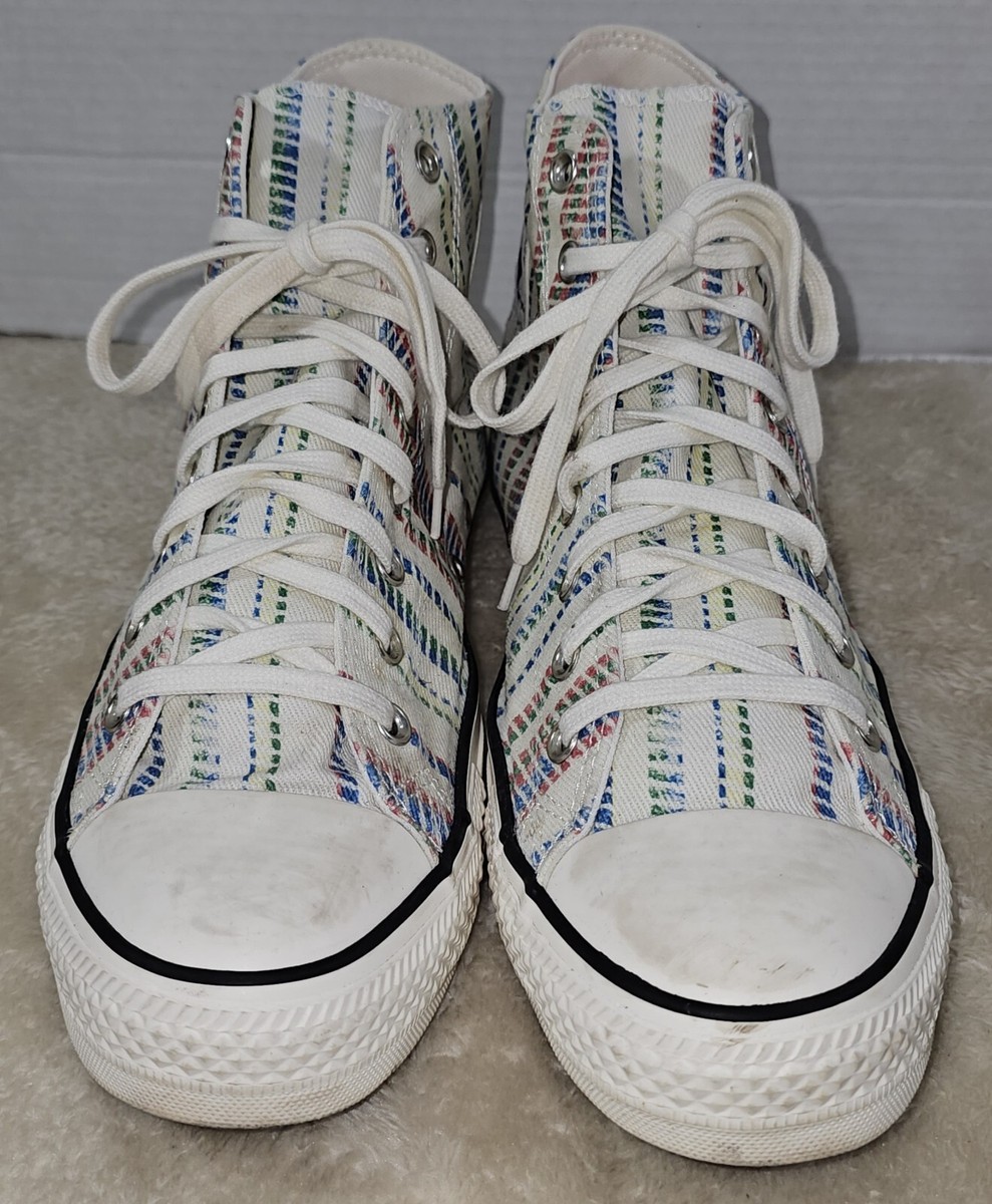 Converse CTAS High Top Egret Egyptian Shoes Men's Size 12 White Canvas  171897C