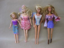 4 Vintage Mattel Barbie Dolls ~ 1991, 1998 & 1999 ~ Blonde Brown Hair ~ Tattoo
