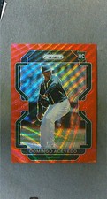 2022 Panini Prizm Tier II Red Wave Prizm #174 Domingo Acevedo RC #'d 55/99