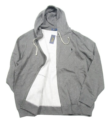 Polo Ralph Lauren Big Tall Men's Alaskan Heather Fleece Lined Full Zip  Hoodie