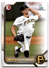 2022 Bowman Draft 1st Bowman Paper Hunter Barco Pittsburgh Pirates #BD-103
