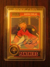 2014-15 O-PEE-CHEE Platinum Base Variation Autograph Aaron Ekblad RC Auto 14-15 