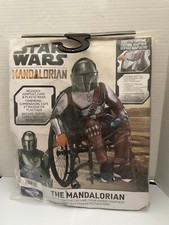 Kids' Star Wars MANDALORIAN Costume Jumpsuit with Mask Child Size Small Age 4-7