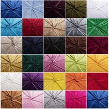 Pannesamt Stoff | Brilliant Samt | 28 Farben | Uni Meterware | 1m | Dekostoff