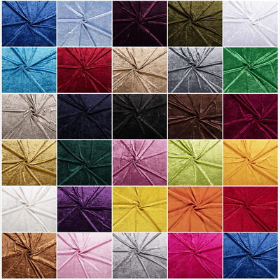 Pannesamt Stoff | Brilliant Samt | 28 Farben | Uni Meterware | 1m | Dekostoff
