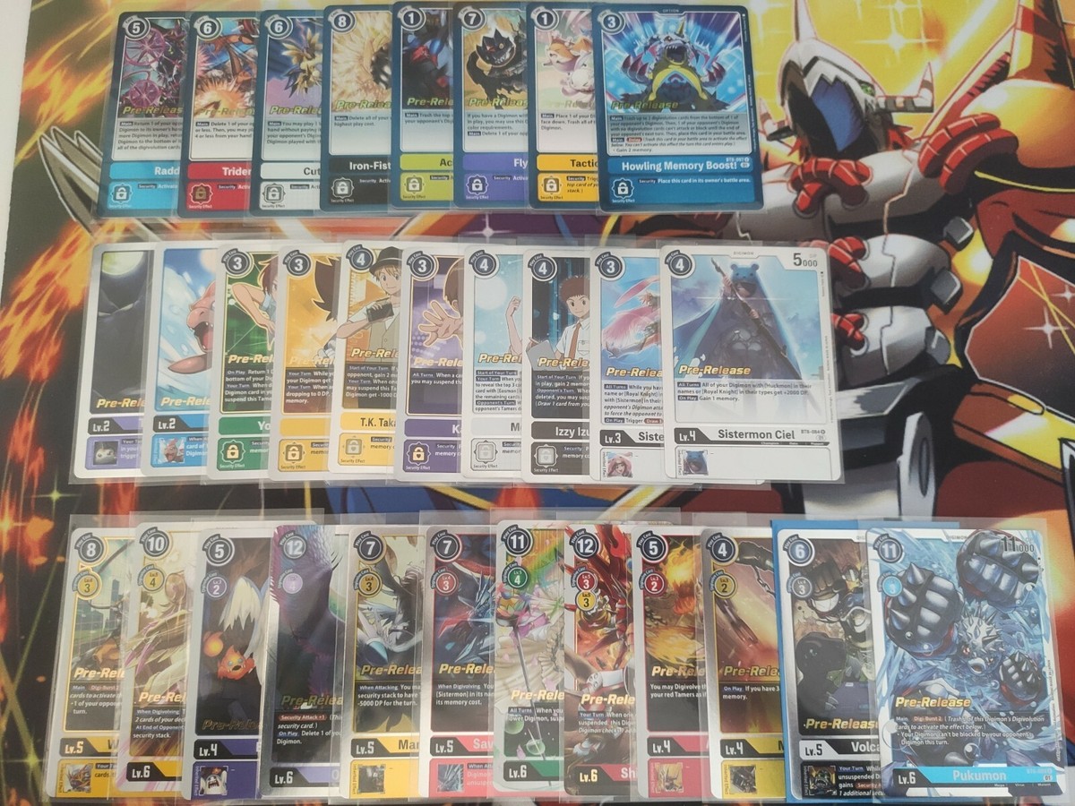 Digimon Card Game Pre-Release Cards - NM