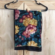 Baar  Beards Vintage Silk Floral Lightweight Scarf