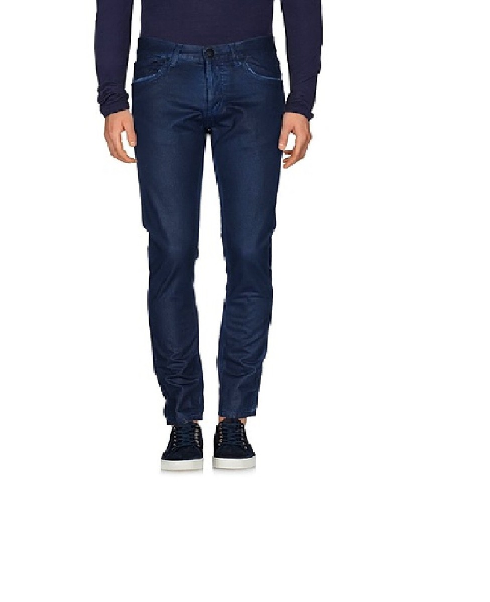 パンツ Alexander McQueen Skull Skinny Jeans Alexander McQueen Skull Mens Blue Slim Skinny Jeans coated W30