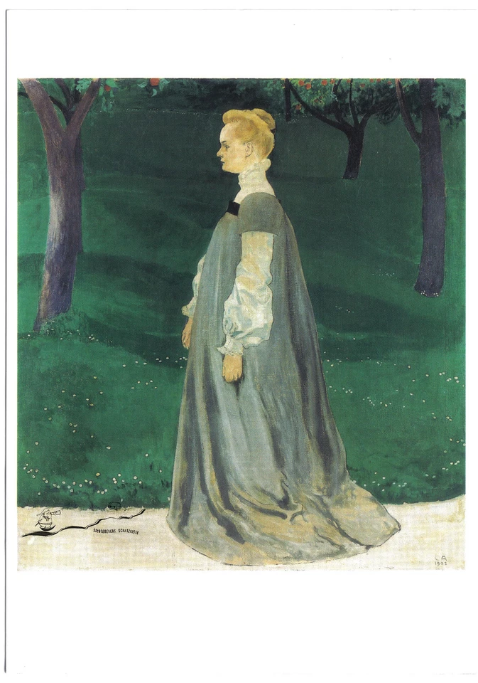 MARKENLOS Kunstpostkarte - Cuno Amiet: Frau Else Miller