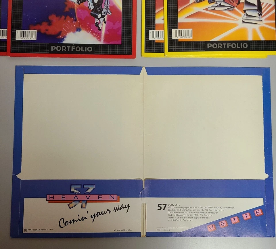 Vintage 1984/85 Transformers Folders & 57 Heaven Portfolios Pocket Folders Lot 6 - Image 4 of 4