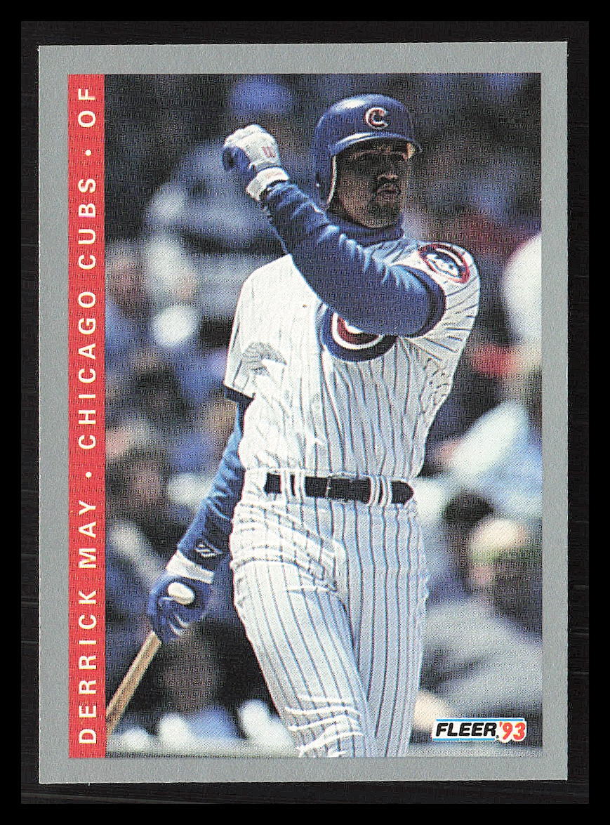 Derrick May 1993  Fleer #21  Chicago Cubs