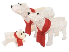 Top Treasure  Polar Bear Set Of 3