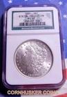 18870BINION HOARD COLLECTION morgan SILVER DOLLAR MS 62~ BRIGHT WHITE GEM 👀