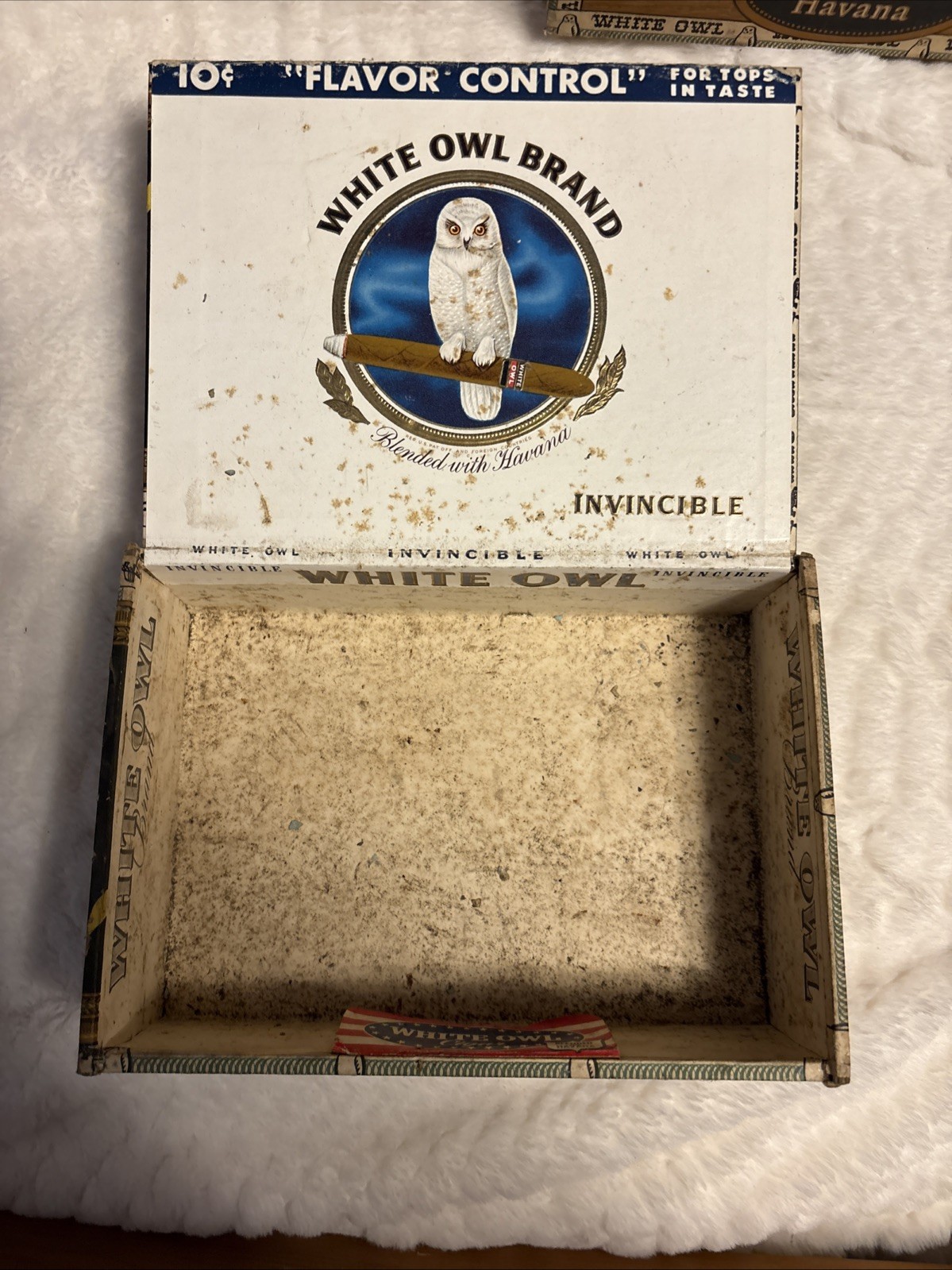 Vintage White Owl Cigar Box 10 Cent General Cigar Co. (Empty)