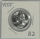1955 Washington Quarter 90% Silver Bullion Uncirculated