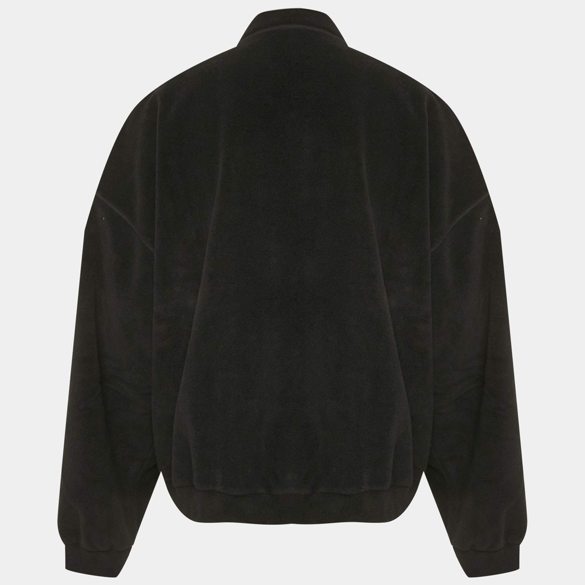 Balenciaga Unisex Black Unity Embroidered Faux Fleece Sweatshirt