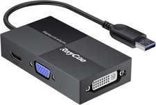 USB to HDMI VGA DVI, External Monitor Adapter, USB 3.0 to VGA Adapter, USB Multi